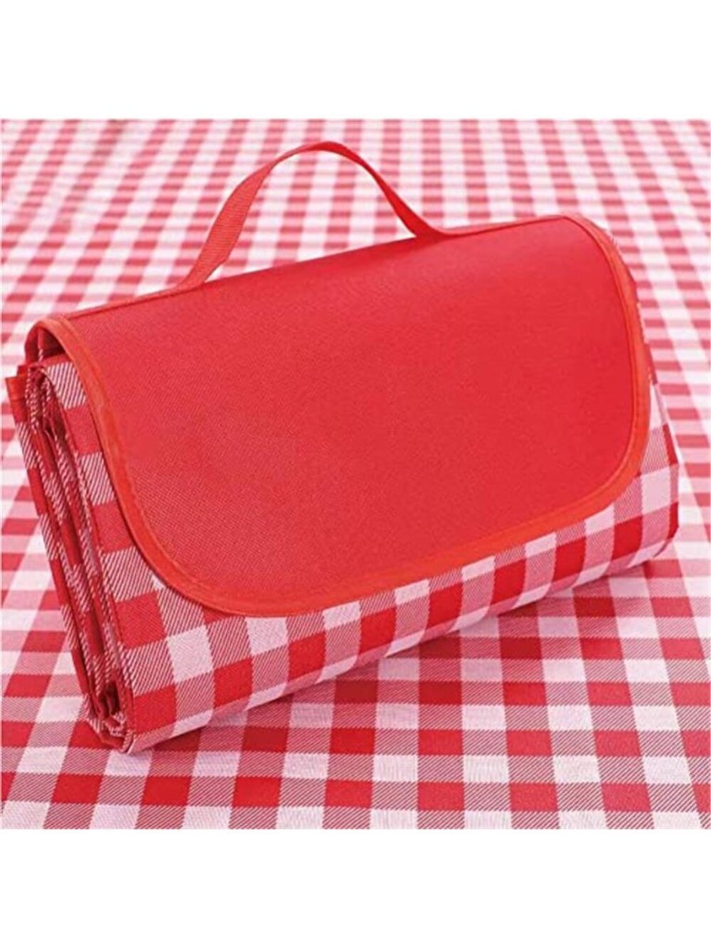 Waterproof Picnic Blanket Large Beach Mat Sandproof Foldable Camping Red